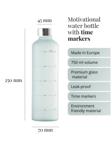 Klaaspudel 750ml Water O'Clock